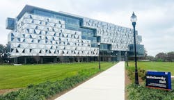 Ace Electric completed this project at The University of Florida’s Malachowsky Hall, which is a 263,000-square-foot building located in the center of campus. It consists of a clad exterior of 1,500 custom-designed metal panels. Ace Electric completed this project at The University of Florida’s Malachowsky Hall, which is a 263,000-square-foot building located in the center of campus. It consists of a clad exterior of 1,500 custom-designed metal panels.