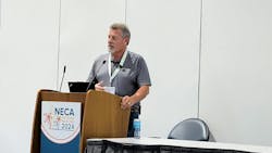 Bob Eaton, managing partner, Dayton & Night Solar, offered contractors insight into using federal IRA tax incentives to fund solar projects. Bob Eaton, managing partner, Dayton & Night Solar, offered contractors insight into using federal IRA tax incentives to fund solar projects.