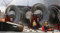 Steam turbines readied at Georgia Power’s Plant Vogtle. Steam turbines readied at Georgia Power’s Plant Vogtle.