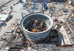Cooling tower under construction at Georgia Power’s Plant Vogtle. Cooling tower under construction at Georgia Power’s Plant Vogtle.