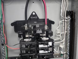 panelboard in the photo is being fed from feeder tap conductors panelboard in the photo is being fed from feeder tap conductors