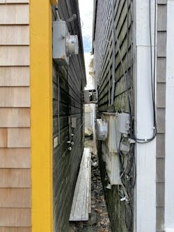 It’s going to be a tight squeeze for anyone working on these meter sockets or service disconnects! It’s going to be a tight squeeze for anyone working on these meter sockets or service disconnects!