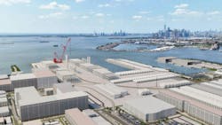 The $861-million South Brooklyn Marine Terminal wind farm logistics hub for Equinor’s 810MW Empire Wind offshore wind farm broke ground in June. The $861-million South Brooklyn Marine Terminal wind farm logistics hub for Equinor’s 810MW Empire Wind offshore wind farm broke ground in June.