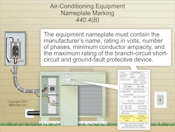 The conductor ampacity must be calculated by using Part IV an counting all the motors and other loads that will be used at the same time. The conductor ampacity must be calculated by using Part IV an counting all the motors and other loads that will be used at the same time.