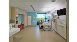 A neonatal intensive care unit with a fully indirect circadian lighting system was designed to minimize glare. A neonatal intensive care unit with a fully indirect circadian lighting system was designed to minimize glare.