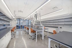 A laboratory space with minimal access to daylight may be a good candidate for active circadian entrainment lighting. A laboratory space with minimal access to daylight may be a good candidate for active circadian entrainment lighting.