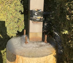 Parking lot pole problems Parking lot pole problems