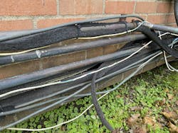 Sun-damaged cables Sun-damaged cables