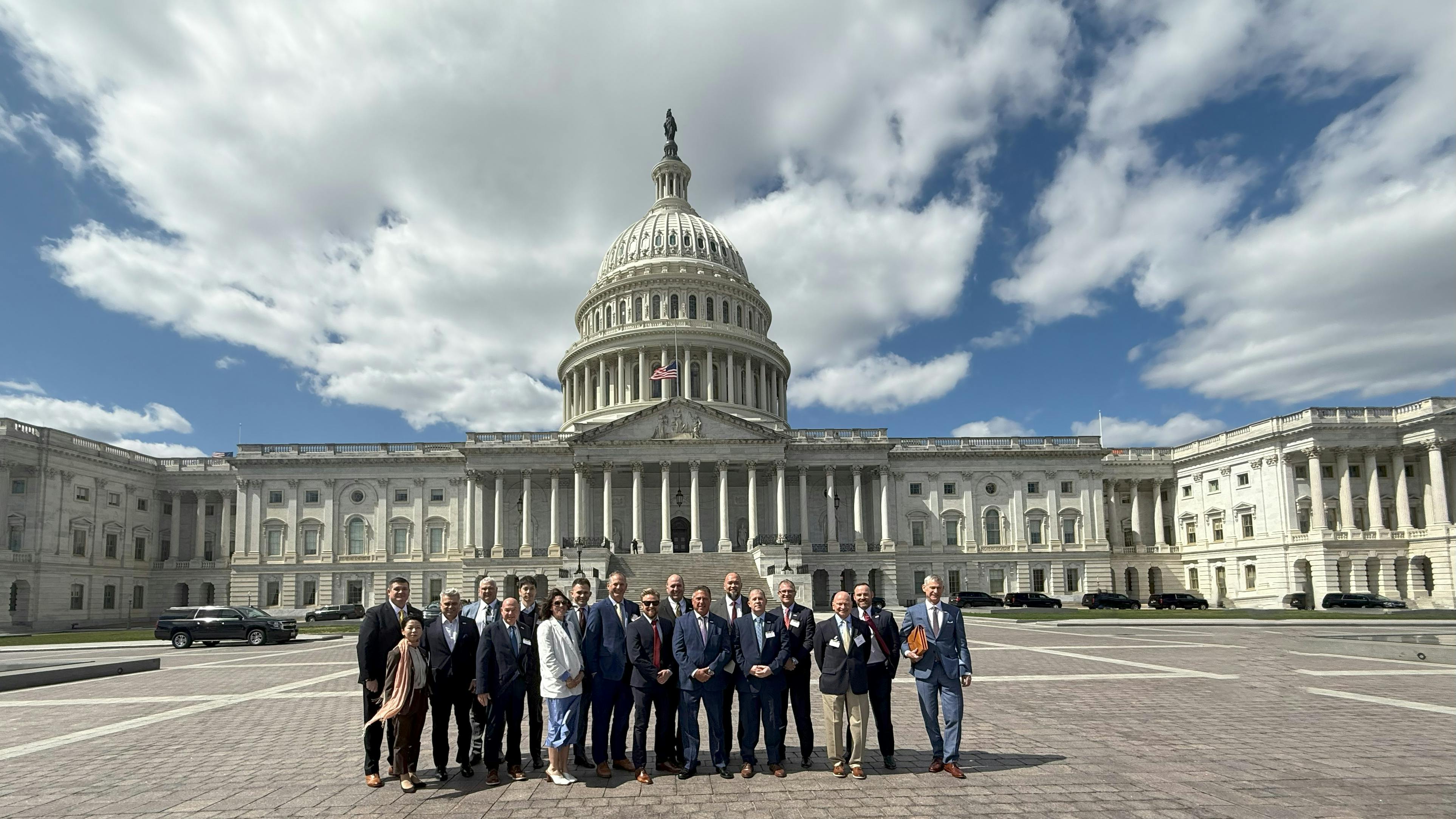 PES Washington meeting attendees at the U.S. Capitol.