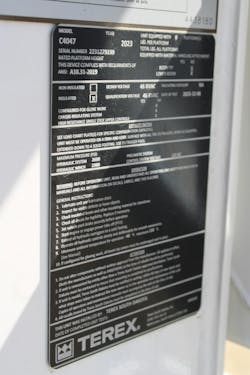 Photo 3. Look on the ID plate for the Qualification Voltage. The number in this area is the voltage rating the unit was tested and qualified for per ANSI standards. The date of the Qualification Test is indicated on the ID plate as the Test Date. Photo 3. Look on the ID plate for the Qualification Voltage. The number in this area is the voltage rating the unit was tested and qualified for per ANSI standards. The date of the Qualification Test is indicated on the ID plate as the Test Date.