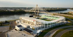 Henderson Engineers celebrated a historic milestone in March 2024 with the grand opening of the Kansas City Current’s CPKC Stadium, the world’s first stadium purpose-built for a professional women’s sports team. Henderson Engineers celebrated a historic milestone in March 2024 with the grand opening of the Kansas City Current’s CPKC Stadium, the world’s first stadium purpose-built for a professional women’s sports team.