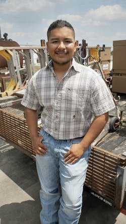 As an apprentice electrician, Adrian Hernandez said having access to the latest tool in the field gives him a significant advantage, allowing him to complete tasks with greater safety, precision, and quality control. As an apprentice electrician, Adrian Hernandez said having access to the latest tool in the field gives him a significant advantage, allowing him to complete tasks with greater safety, precision, and quality control.