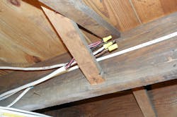 These splices are not for temporary power These splices are not for temporary power