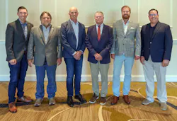 From left to right: Paul Rossiter, Calvin Earp, Chris Culver, Barry Bullard, Mathis Menzel, and Kevin Krupp.