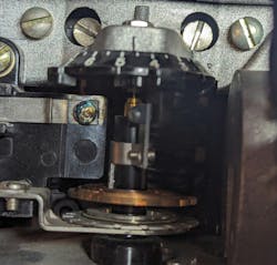 Fig. 3. Arcing results in pitted contacts and reduced contact life. Fig. 3. Arcing results in pitted contacts and reduced contact life.