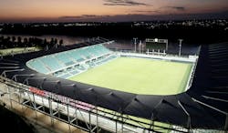 Led by Capital Electric Construction Company, an operating company of Everus Construction Group, the KC Current women's soccer team stadium in Kansas City is seeking LEED certification with water and energy-efficient designs as well as multi-modal transportation options for stadium goers. The KC Current, of the National Womenʼs Soccer League (NWSL), is the first team in the world to build a dedicated, professional womenʼs stadium. Led by Capital Electric Construction Company, an operating company of Everus Construction Group, the KC Current women's soccer team stadium in Kansas City is seeking LEED certification with water and energy-efficient designs as well as multi-modal transportation options for stadium goers. The KC Current, of the National Womenʼs Soccer League (NWSL), is the first team in the world to build a dedicated, professional womenʼs stadium.