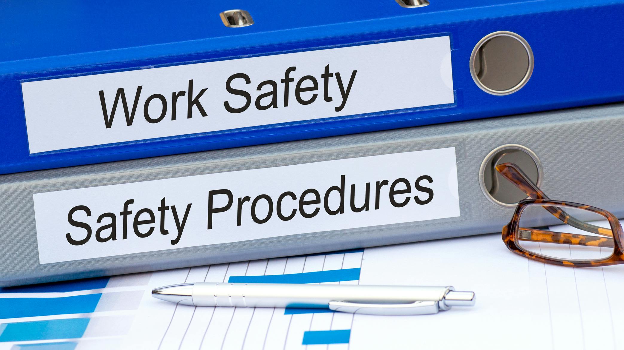 Work Safety and Safety Procedures Binders in the Office