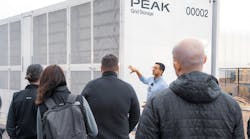 A sodium-ion battery energy storage unit developed by Peak Energy was unveiled recently at the SolarTAC renewable energy test facility in Watkins, Colo. A sodium-ion battery energy storage unit developed by Peak Energy was unveiled recently at the SolarTAC renewable energy test facility in Watkins, Colo.