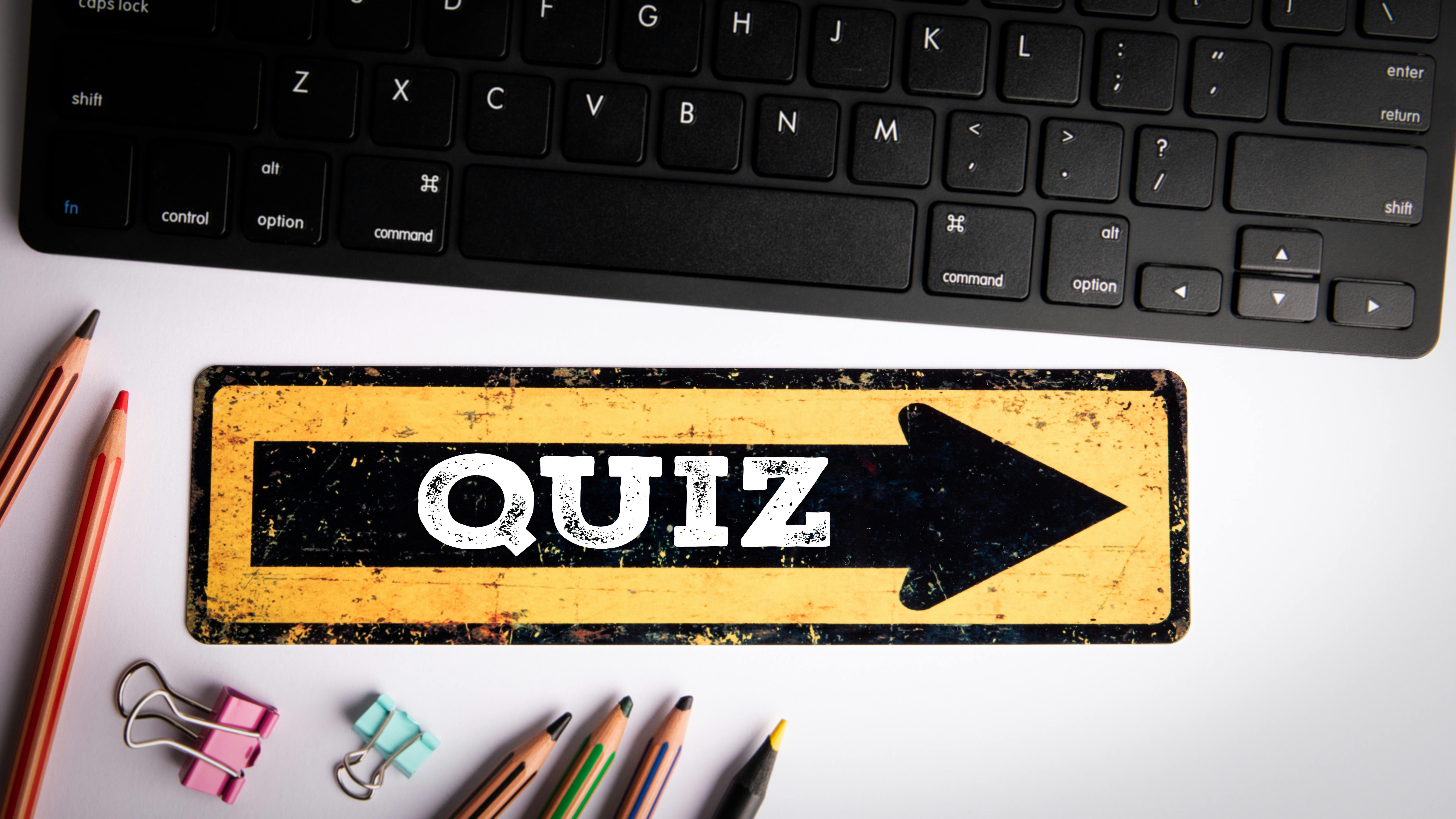 quiz arrow with keyboard