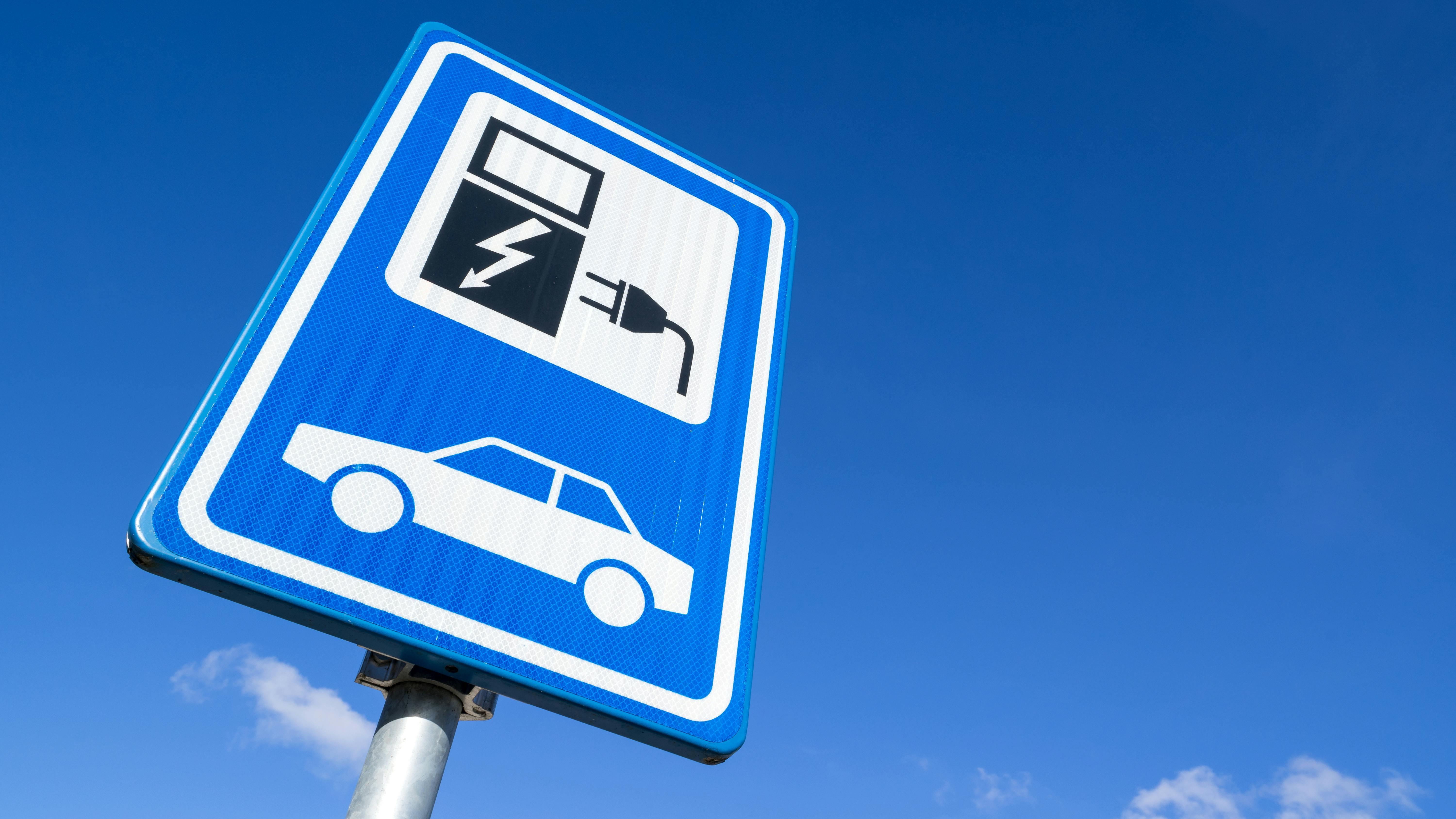 ev charging sign