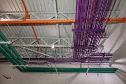 Poor project coordination with other trades adversely affects project scheduling, causing teams to spend excessive time at their computers rather than installing conduit. Poor project coordination with other trades adversely affects project scheduling, causing teams to spend excessive time at their computers rather than installing conduit.