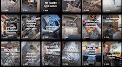 A screenshot of EC&M's TikTok profile with thumbnails of recent Everyday Electrician videos A screenshot of EC&M's TikTok profile with thumbnails of recent Everyday Electrician videos