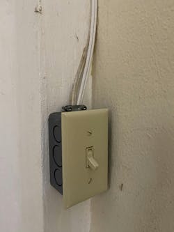 Lousy use of amp cord Lousy use of amp cord