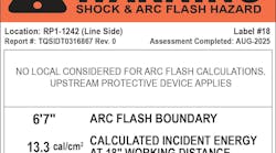 One of the main changes to Sec. 110.16 was renaming it from arc flash hazard “marking” instead of “warning,” illustrated by this warning label. One of the main changes to Sec. 110.16 was renaming it from arc flash hazard “marking” instead of “warning,” illustrated by this warning label.