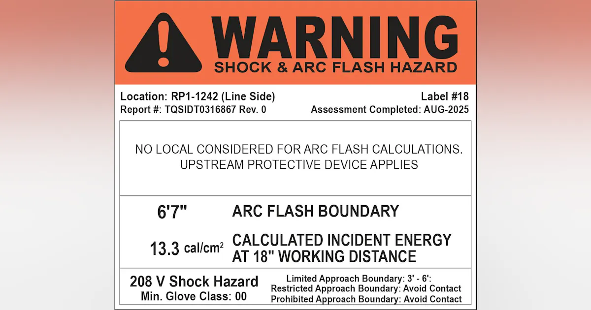 Changes to Arc Flash Label Requirements in the 2026 National Electrical ...