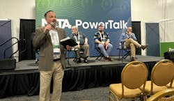 Mike Hellmann, Vice President of the Buildings & Construction Group at EndeavorB2B, introduced the panel discussions at PowerTest26, including this one on AI and IoT on the PowerTalk State on March 2. Mike Hellmann, Vice President of the Buildings & Construction Group at EndeavorB2B, introduced the panel discussions at PowerTest26, including this one on AI and IoT on the PowerTalk State on March 2.