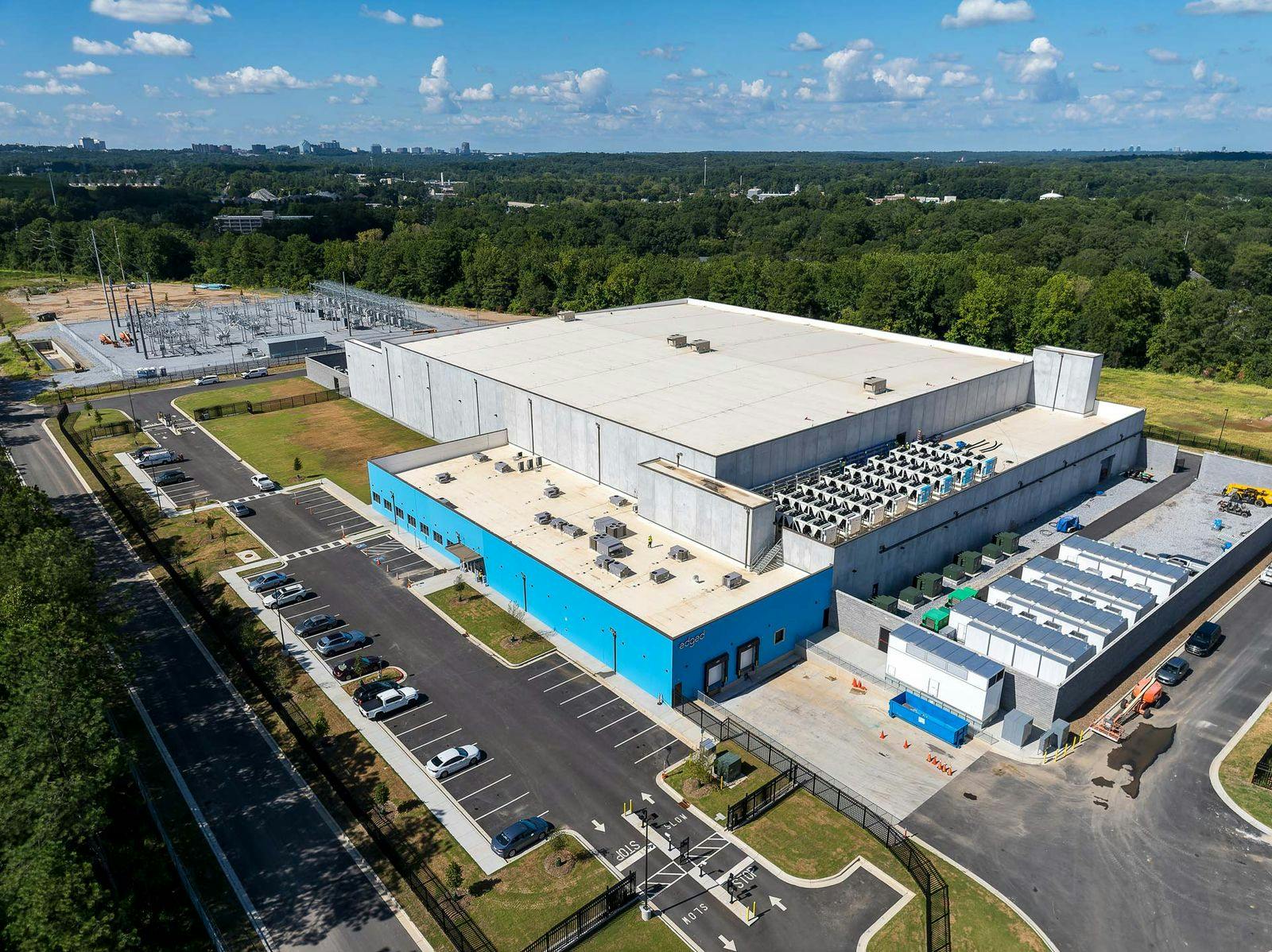 An aerial photo of a Gaylor Electric data center project in Georgia.