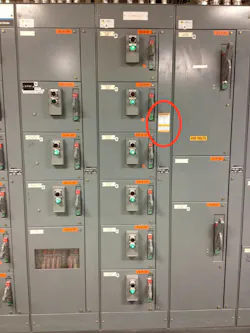 Photo 2. As per Sec. 110.16 of the NEC, arc flash warning labels must be clearly visible to qualified workers. This Code requirement also dictates what must be on the arc flash warning labels, thus clarifying the shock and arc flash protection provisions they need to implement. Photo 2. As per Sec. 110.16 of the NEC, arc flash warning labels must be clearly visible to qualified workers. This Code requirement also dictates what must be on the arc flash warning labels, thus clarifying the shock and arc flash protection provisions they need to implement.