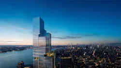 A new 55-story Amex office tower will be 1,226 ft tall and include 2 million sq ft of space. The Manhattan, N.Y.-based project is expected to be completed by 2031. A new 55-story Amex office tower will be 1,226 ft tall and include 2 million sq ft of space. The Manhattan, N.Y.-based project is expected to be completed by 2031.