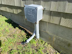 Cable protection came up a little short Cable protection came up a little short