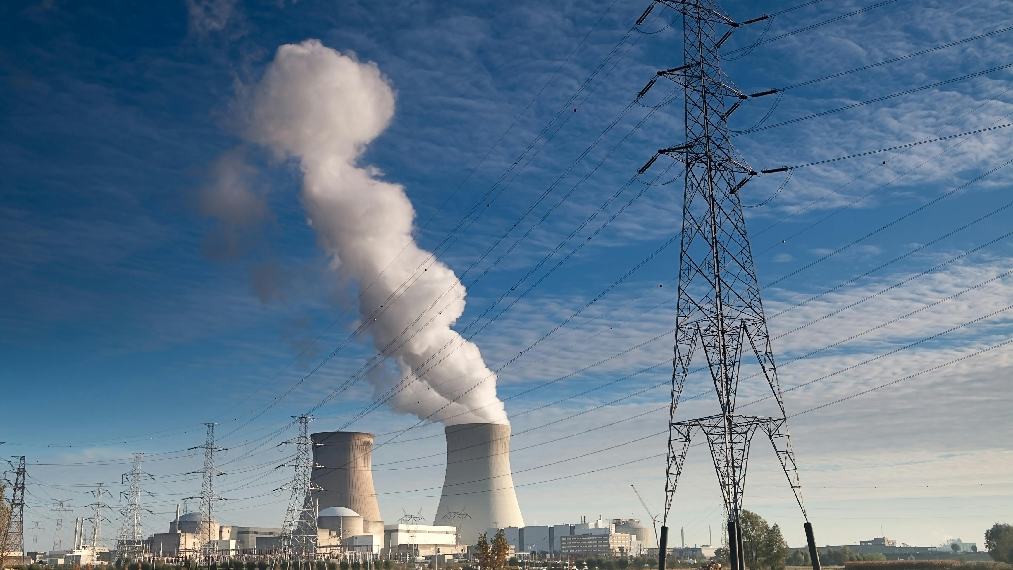 Nuclear power plant electrical energy.