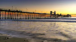 Pier at Sunset, Oceanside California. Pier at Sunset, Oceanside California.