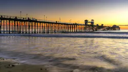 Pier at Sunset, Oceanside California. Pier at Sunset, Oceanside California.
