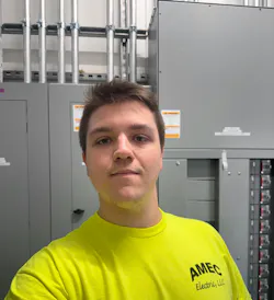 William Meyer, who is pursuing his goal of being a journeyman electrician and taking the New Jersey electrical contractor exam, hopes to one day work as a licensed electrical contractor.
