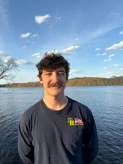 Lukas Rousseau attends weekly training sessions on new ways to use tools so he can stay current with the latest technology in the electrical industry.