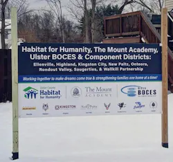 The Ulster County Habitat for Humanity partnership brings together education, industry, and community service to create life-changing opportunities for both students and families. Through the collaboration of Ulster County Habitat for Humanity, The Mount Academy, Ulster BOCES, and its component school districts, students gain hands-on experience constructing affordable homes while applying classroom instruction to real-world projects. These partnerships not only prepare the next generation of skilled tradespeople but also strengthen communities — one home, one student, and one family at a time.