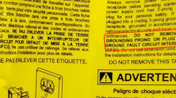 11016 Arc Flash Hazard Warning
