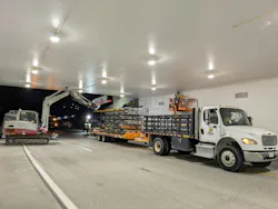 Aldridge Electric served as the prime contractor for a freeway tunnel lighting upgrade, a project focused on replacing aging infrastructure with modern LED technology and intelligent control systems. The technical scope of the project included the installation of 835 LED luminaires across 6,400 feet of lighting.