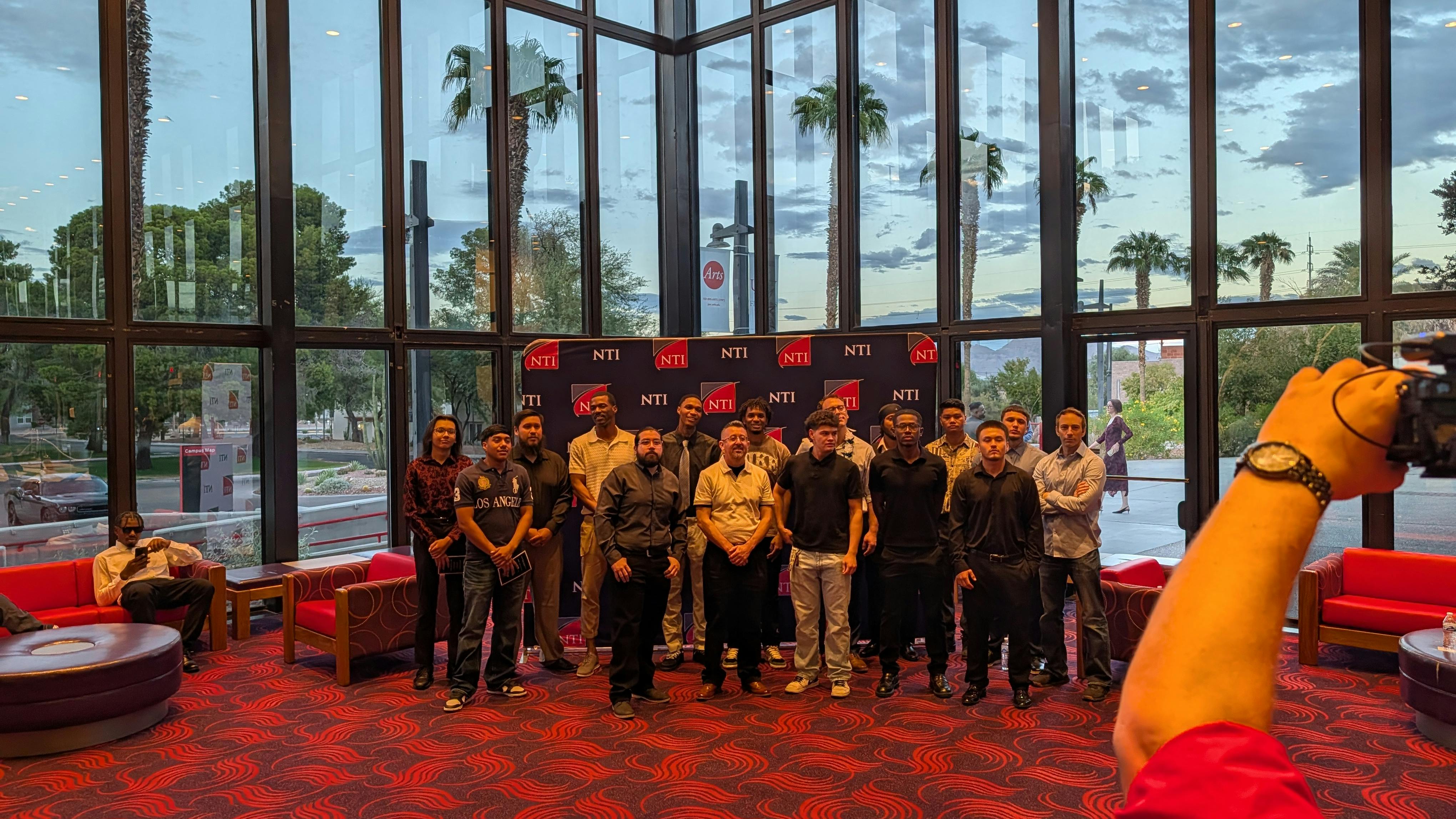 Some of the recent class of electrical graduates from NTI's program.