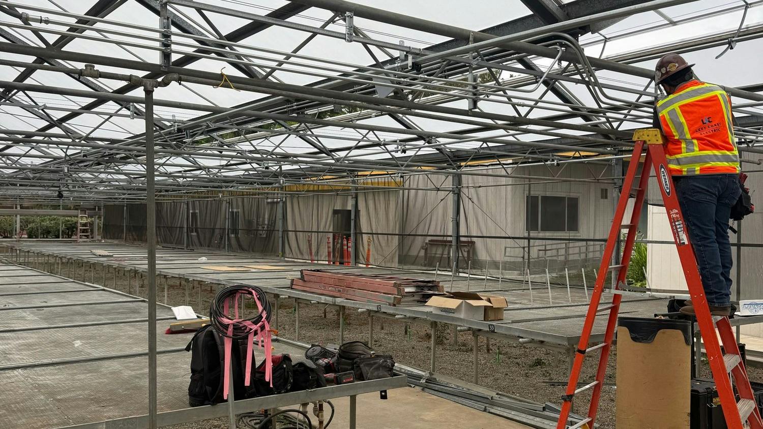 Powering a Greenhouse: New Service, Exhaust Fan and Lighting Power at the LA County Arboretum